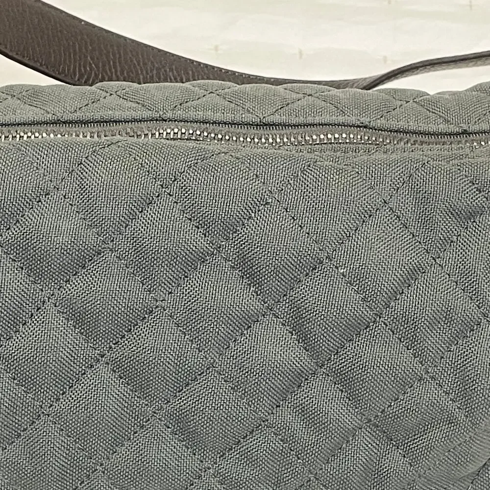 Talbots Army Green Quilted Shoulder Bag